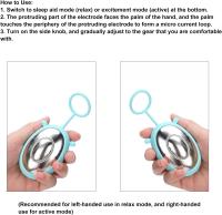 Device de Ayuda para dormir para adultos, mini-instrument portáthil de microvelocidad para dormir, para insomnio, relajación del Sueño, alivio de la Ansiedad y el estrés, Carga USB (Azul) - details 3