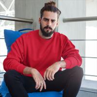Pack de 2 Sweatshirt Sudaderas básicas para Hombre - Alta Calidad - Color Azul Aqua y Rojo - Marca SO Wear Siempre Original - details 0