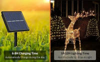 Luces De Jardín Solar Con 8 Modos Impermeables Para Patio Árboles Fiesta Navideña Luces De Hilo Para Decoración Externa - details 2