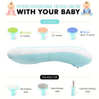 Cortauñas Eléctrico Para Bebé Con Luz LED 1pc Seguro Para Recién Nacidos Y Niños Pequeños Cortauñas Con Fregadero Para Bebé - details 1
