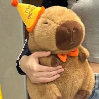 Muñeco De Peluche Capybara 23cm Simulación Anime Animal Suave Regalo De Navidad Para Niños Juguetes De Peluche Unisex - details 4