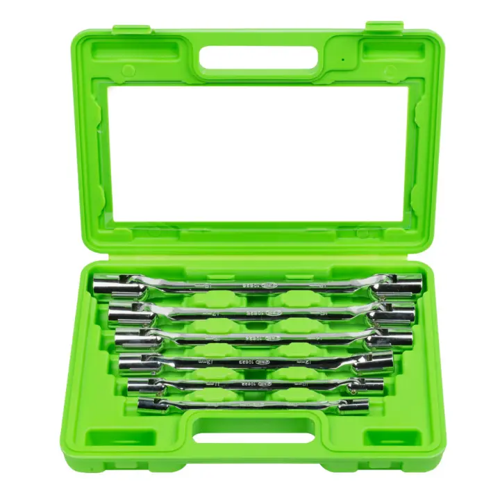 JBM 51659 ESTUCHE CON 6 LLAVES DE VASO DE 12 CANTOS ARTICULADAS - 1