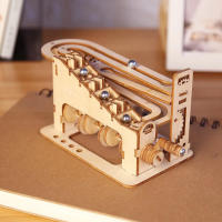 Kit De Manualidades DIY De Madera Con Carril De Mármol Espiral Rompecabezas 3D Para Amigos Y Adolescentes Regalo Decorador De Hogar Modelo De Construcción De Madera - details 0