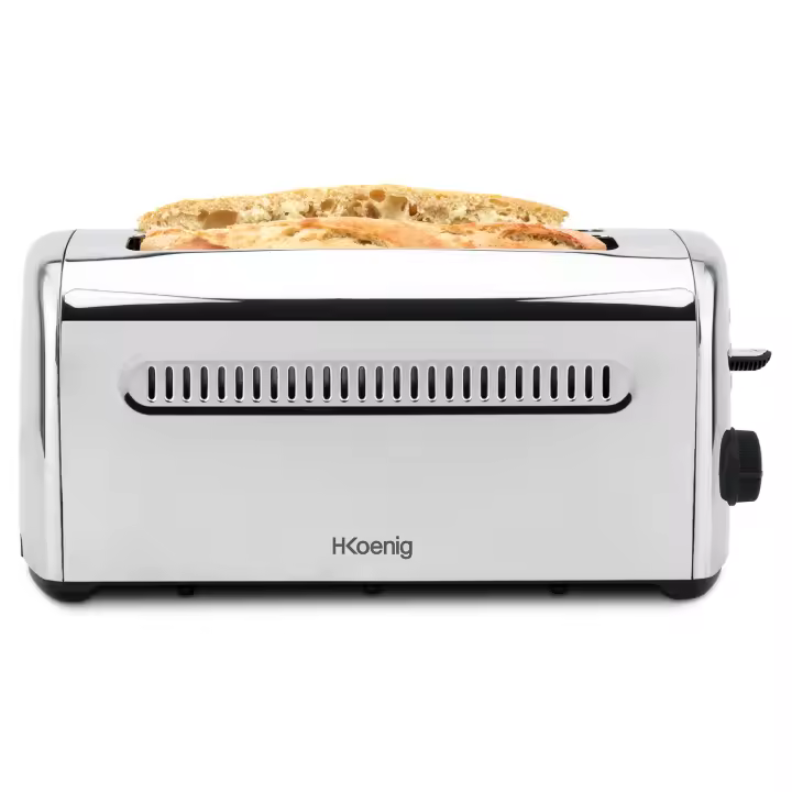 Tostadora H.Koenig TOAS32 2 Ranuras Largas y Anchas 1500 W, 7 Funciones. - 1