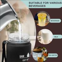 Botella De Agua Para Deportes Con Tapa De Desbloqueo Y Absorbedor De Tiempo Antirotura Y Fácil De Transportar Ideal Para Aventuras Al Aire Libre - details 7