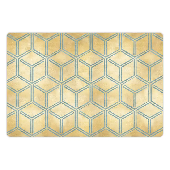 VINILIKO, set de 4 individuales de mesa Naomi gold  4u-30x45 cm - 1