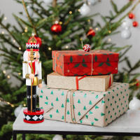Nutcrackador De Pie Para Navidad Decoración De Interior Soldado De Madera Figura De Artesanía Decorativa Para Fiesta De Navidad - details 7