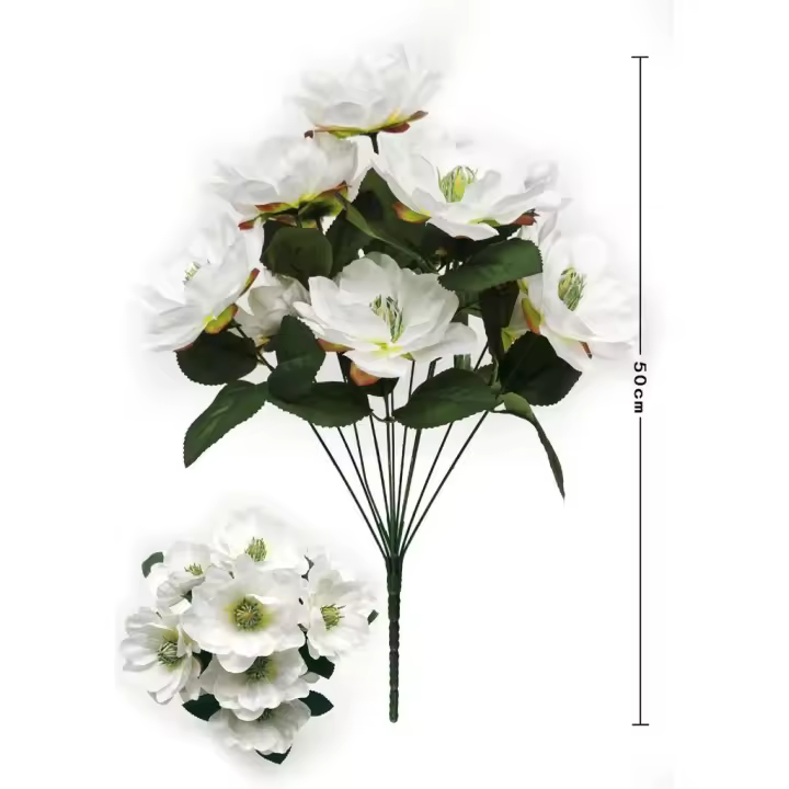 Poenia Arte Floral - Rama Artificial Magnolia Clásica 50cm - REF 630154 - Flores y Plantas Artificiales - 1