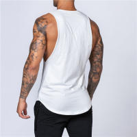 Camiseta De Gimnasio Para Hombres Verano Fitness Algodón Sin Mangas Cuello Redondo Transpirable Camiseta Deportiva Casual Musculada Para Correr Y Bodybuilding - details 15