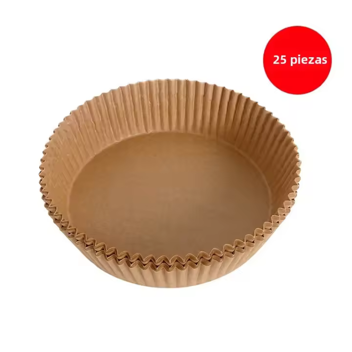 25/50/100pcs Papel De Perforación Para Air Fryer Desechable No Adherente Filtros De Papel Para Hornear Para AirFryer - 1