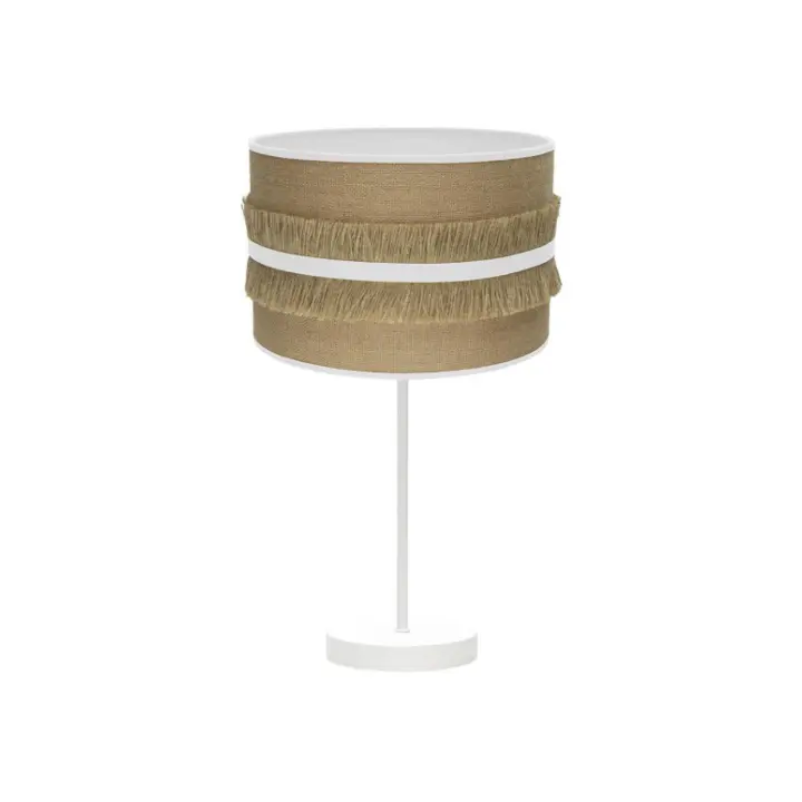 Fabrilamp - Sobremesa Grande Natalia 1xe27 Blanco/saco-blanco 62x30x30 Cm - 1