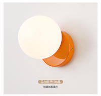 Lámpara De Pared Estilo Nórdico Crema Moderna Y Minimalista Para Pasillo Y Dormitorio Luz Colgante Creativa Francesa Roja Popular En Internet - details 11