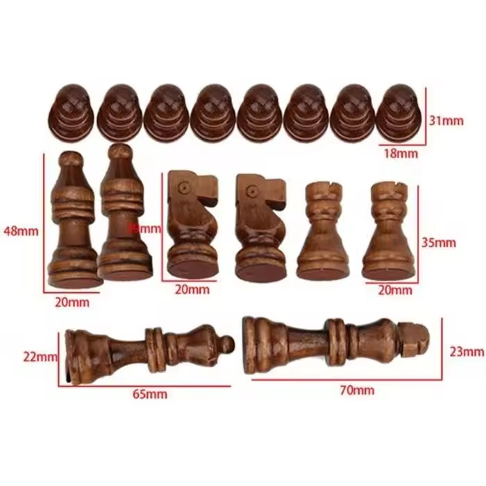 Juego de Ajedrez Internacional de Madera-HB057-32 piezas-Juego Interactive-Tabla de Ajedrez de regalo - 1