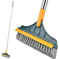 Cepillo De Piso Rotativo 3 En 1 Con Mango Largo Cabeza Triangular De 120 Grados Para Baño Y Cocina Microfibra Ecológica - details 2