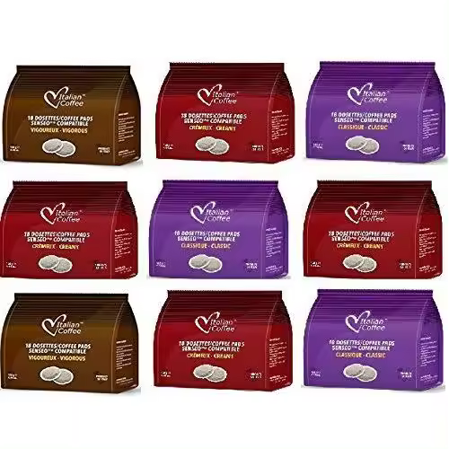 Degustacion 180 Capsulas Senseo Compatibles 3 Variedades  - Para Cafeteras Philips Senseo - 1