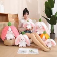 Juguete De Peluche Divertido Joy Kawaii En Forma De Zanahoria Y Fresa Que Se Transforma En Conejo Regalo De Cumpleaños O Navidad Para Niños - details 0