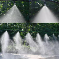 Sistema De Enfriamiento Por Neblinación Al Aire Libre Con Rojellador De Agua Para Plantas Juego De Boquillas De Neblinización De Plástico Para Riego - details 5