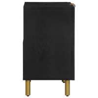 vidaXL Armario de lavabo de baño madera ingeniería negro 62x33x58 cm - details 2