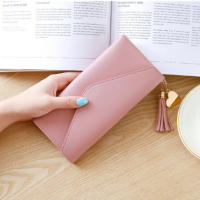 Cartera Larga De Mujer 2025 Moda En Cuero PU Suave Negro Luz Gris Rojo Con Cierre De Cremallera Sección Longitud Clutch Bolsa Moneda - details 5