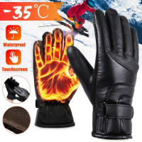 Guantes Térmicos De Cuero Calefactados USB Impermeables Para Invierno Exterior Adecuados Para Pesca Ciclismo Montar En Bicicleta - details 3