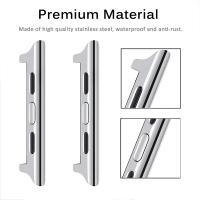 Adaptador De Correa Para Apple Watch Ultra 9 8 7 6 5 4 SE Compatible Con Bandas De 49mm 45mm 44mm 41mm 40mm Acero Inoxidable Accesorios Para Reloj - details 1