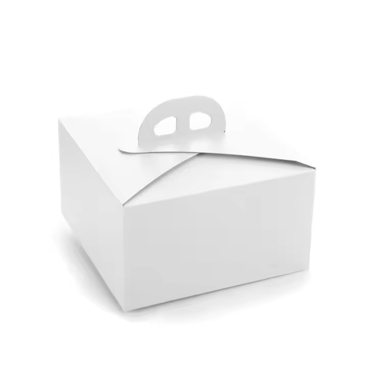 Glotomania Caja para Tarta Blanca Tokio - 31 Cm | Cartón Extra-Resistente - 1