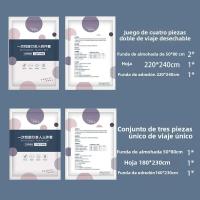 Funda De Edredón Y Sábana De Viaje 3-Piece / 4-Piece Prueba De Suciedad Funda De Almohada Para Cama Con Capa De Protección Contra Suciedad - details 1