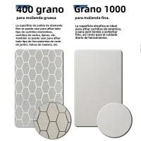 Afilador De Cuchillos 5 En 1 Con Barras De Diamante 400/1000 Herramienta Multifuncional Para Cocina Tungsteno Cerámica Piedra De Afilado Doble Cara - details 5