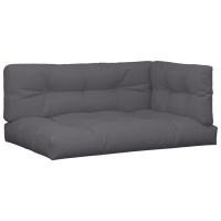 vidaXL Cojines para sofá de palets 5 unidades tela Color Antracita,  Crema,  Rojo y mas Cojín Decorativo de Asiento Cojines de muebles de salon - details 3