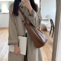 Bolso De Hombro Para Mujer Grande Capacidad 2024 Moda Retro De Trabajo Bolsa De Viaje Con Solapa Única Material PU Con Funda De Poliéster - details 2