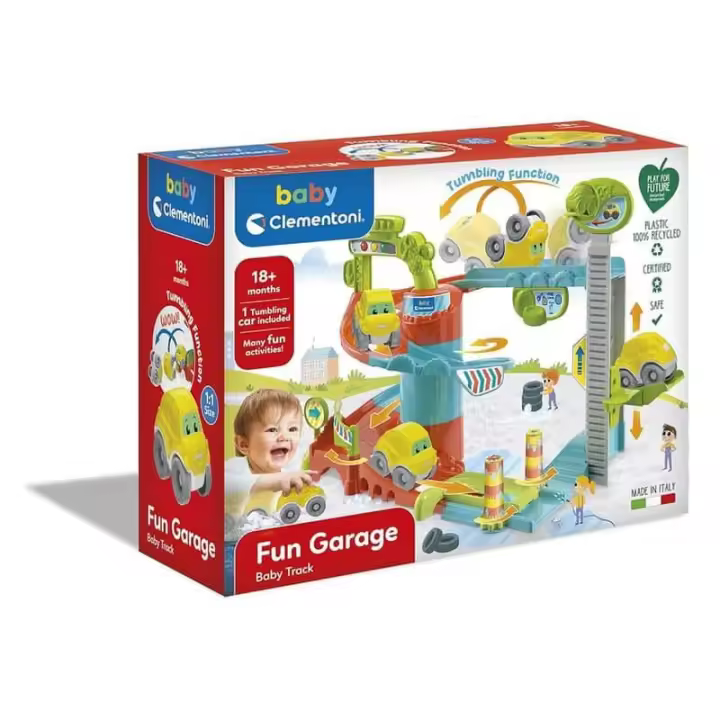 Baby garaje divertido con coche de Clementoni para bebés 17404 - 1
