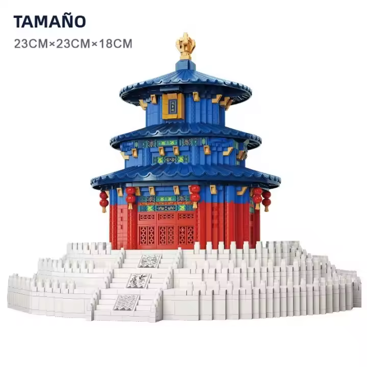 Bloques De Construcción De Arquitectura Mundial El Templo Del Cielo De Beijing Juguetes De Bloques De Ciudad Para Niños Regalos Tema Edificios Famous Landscape Histórico - 1