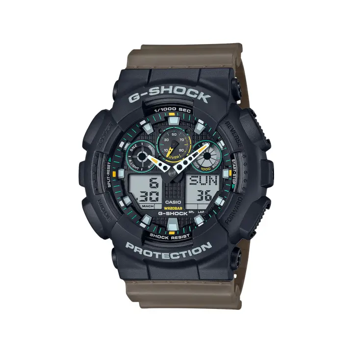 Casio Reloj analógico digital GA-100TU-1A3ER , para Hombre - 1