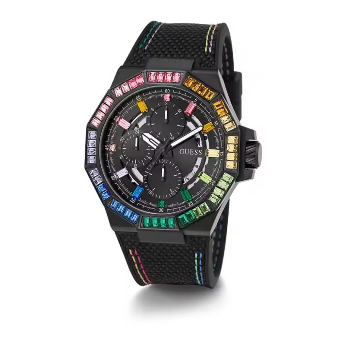 Reloj Guess Energy negro y multicolor analógico para hombre GW0701G1 GUESS - 1