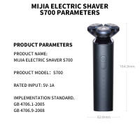 XIAOMI MIJIA Afeitadora Eléctrica S700 Portátil Cuchilla Flex 3 Cabezas IPX7 Impermeable Lavable Trimmer De Barba Corte 30 Días - details 17