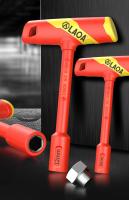 Llave De Hexágono Aislada LAOA VDE T-shape CR-V 4-14mm 58HRC Destornillador De Sujeción 1 Pieza Herramienta De Mantenimiento Para Electrictad - details 1