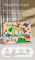 Juego De Mesa Magnético Para Niños Tablero De Colores De Conteo Juguetes Educativos Montessori Madera Juego De Labyritmo - details 0