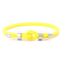 Pulsera De Hombre Novelties En Acero Inoxidable Cuerda Ajustable De Metal Y Hilo Rojo Suerte Hecho a Mano Estilo Casual/Sporty - details 12