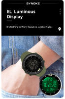 Reloj Deportivo Al Aire Libre Para Hombres Pantalla Grande LED Luminosa Resistente Al Agua Camuflaje Digital Con Alarmas Y Calendario - details 6