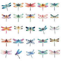 Pegatinas De Libélula Coloridas Y Divertidas 50 Pcs Material PET Impermeables Para Decorar Equipaje Nevera Tableta De Agua - details 2