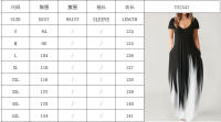 Vestido Casual De Verano Para Mujer Largo Con Bolsillos Estampado Suelto Cuello En V Manga Corta Vestido De Poliéster - details 1