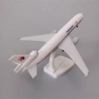 Nueva Modelo De Avión KLM Airlines De 20cm MD 11 Metálico Con Ruedas Y Aterrizaje Escala 1:400 Para Coleccionistas Y Juguetes - details 8