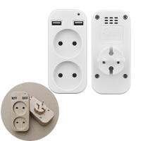 Adaptador De Enchufe Multifuncional Con 2 Cargadores USB Y Convertidor De Enchufe EU Para Hogar/Oficina Universal Socket Extensor - details 0