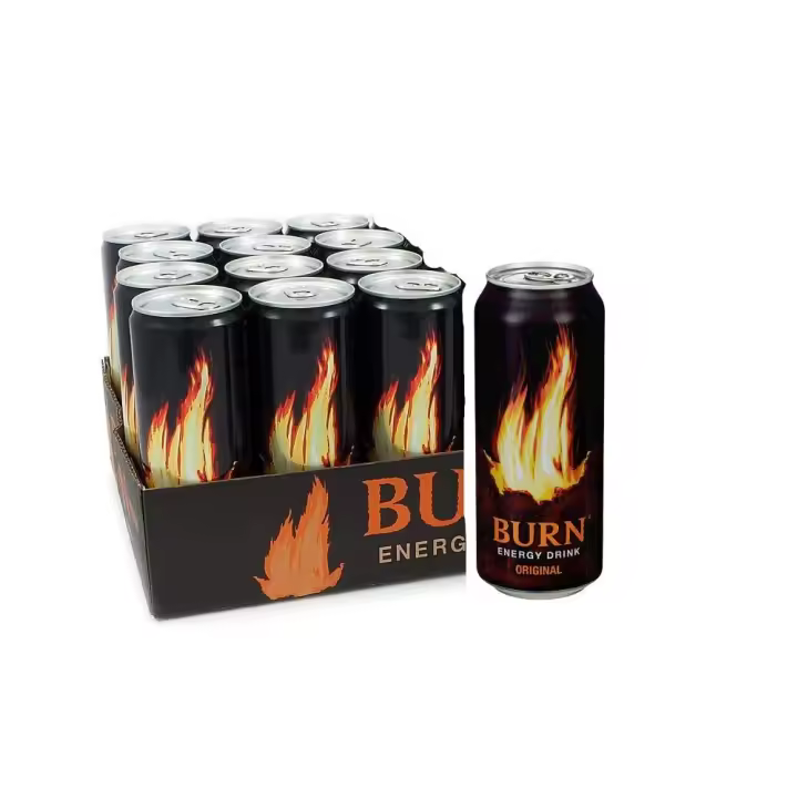 BURN Original bebida energética - Pack 12 latas de 500ml - 1