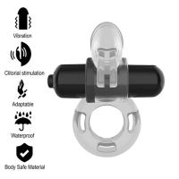 Intense Anillo Vibrador rabbit para pene | Estimulador de Clítoris en Forma de Conejito | Anillo para Pene con Vibración Retardante Eyaculación y Erección Más Firme | Waterproof IPX7 | Suave al Tacto | Uso en Solitario o en Pareja  | Pilas LR44 Incluidas| - details 0