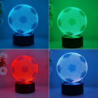 Luz De Noche 3D De Fútbol Regalo De Día Del Padre Para El Hogar Luz De Ambiente Para Familia Y Compagnion Para Dormir - details 2
