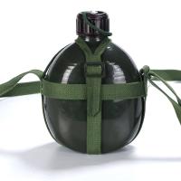 Cantimplora de aluminio verde - Cantimplora de 1,4 l. con correa ajustable - details 0