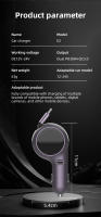 Cargador De Coche Retráctil 120W Doble Tipo-C Carga Rápida Con Cable USB C Adaptador De Encendedor Para iPhone Huawei Samsung - details 6
