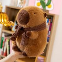 Muñeca De Capybara De Peluche Kapibala Con Bufanda Removible Juguete Textil Para Decoración De Hogar Y Coleccionistas - details 5