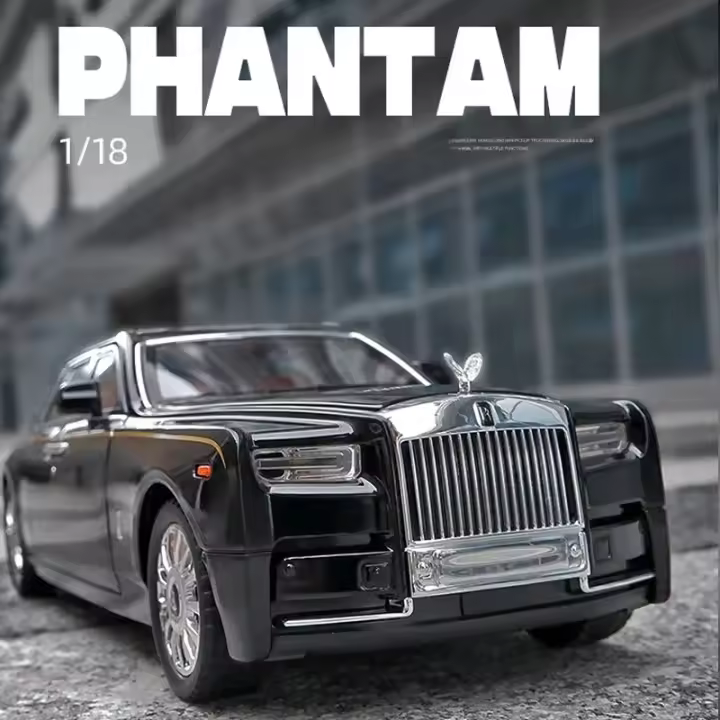 Modelo De Coche a Escala Rolls Royce Phantom 1:18 En Aleación De Metal Regalo Para Hombres Decoración Para El Hogar Juguete Para Niños - 1
